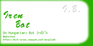 iren bot business card